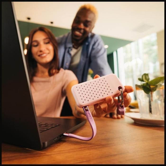 Verbatim - Verbatim Extern hårddisk Pocket SSD 2TB USB-C 3.2 Gen 2 - Vit/Lila