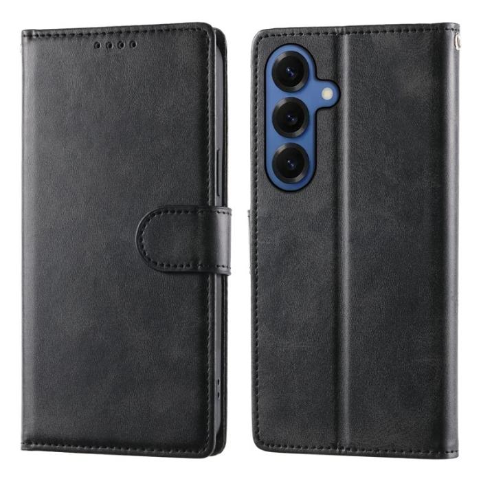 OEM - Samsung Galaxy S26 Fodral Ställ PU Läder Flip Skydd - Svart