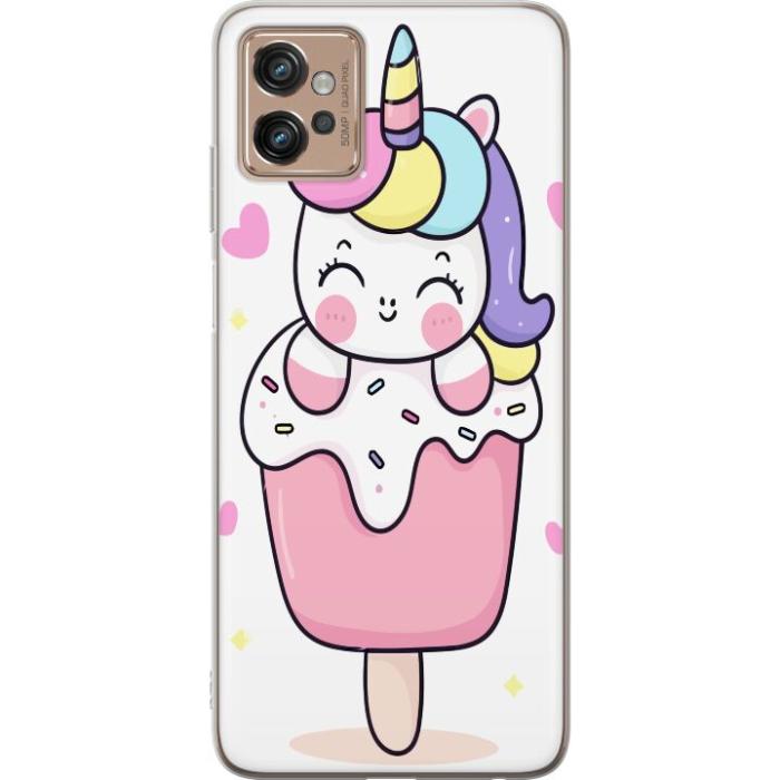 iSecrets - Mobilskal till Motorola Moto G32 med Glad enhörning