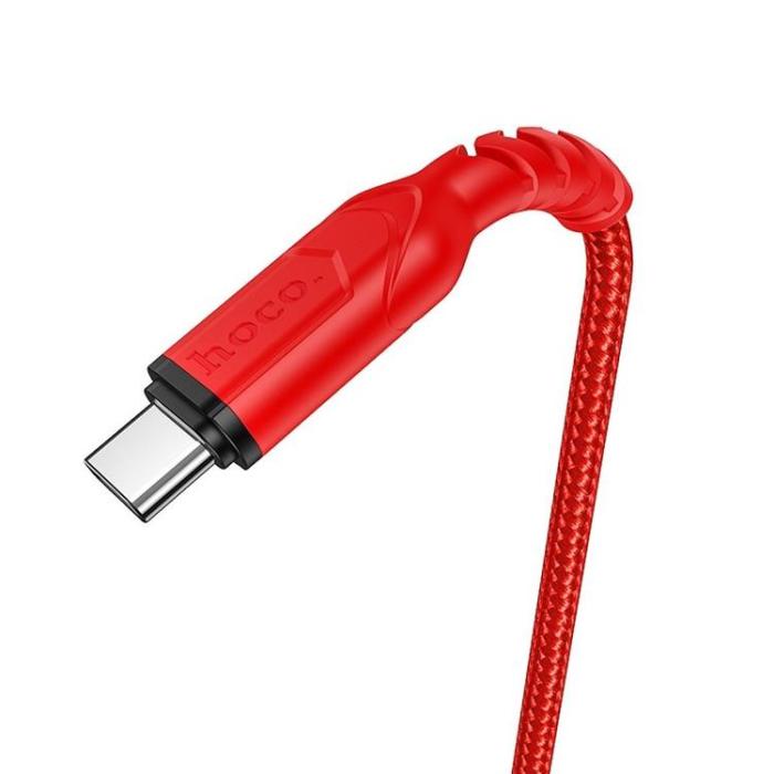 Hoco - HOCO USB-A Till USB-C Kabel 1m 3A X59 - Röd