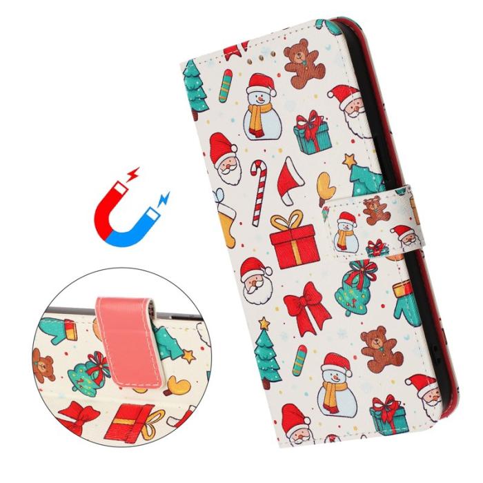 OEM - Samsung Galaxy S26 Ultra Fodral Konstläder Julmönster - Julmotiv