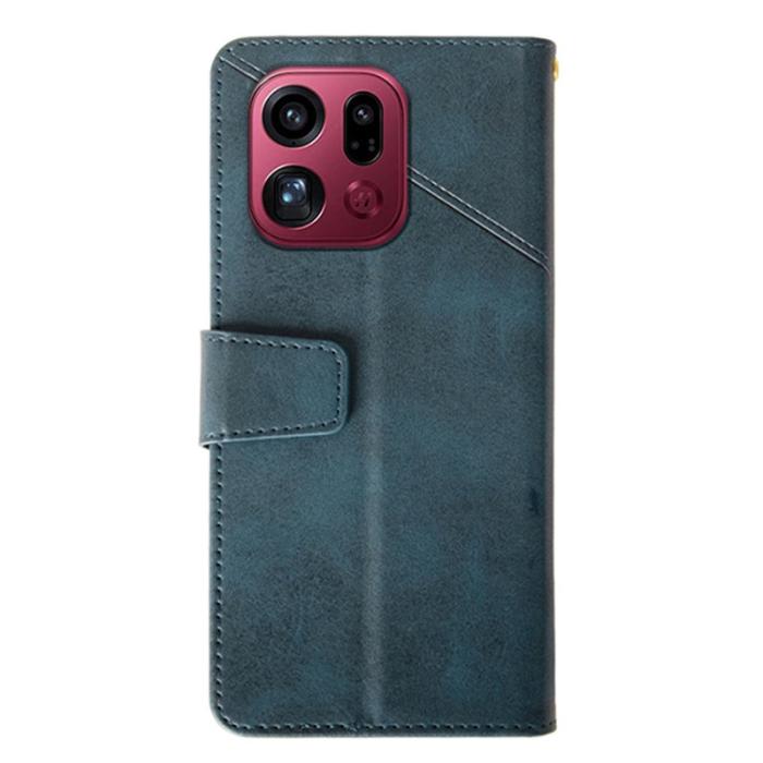 IDEWEI - IDEWEI Oppo Find X9 Pro Plånboksfodral Konstläder Ställ - Blå