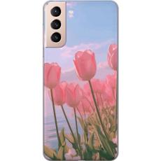iSecrets - Mobilskal till Samsung Galaxy S21 med Rosa Tulpaner