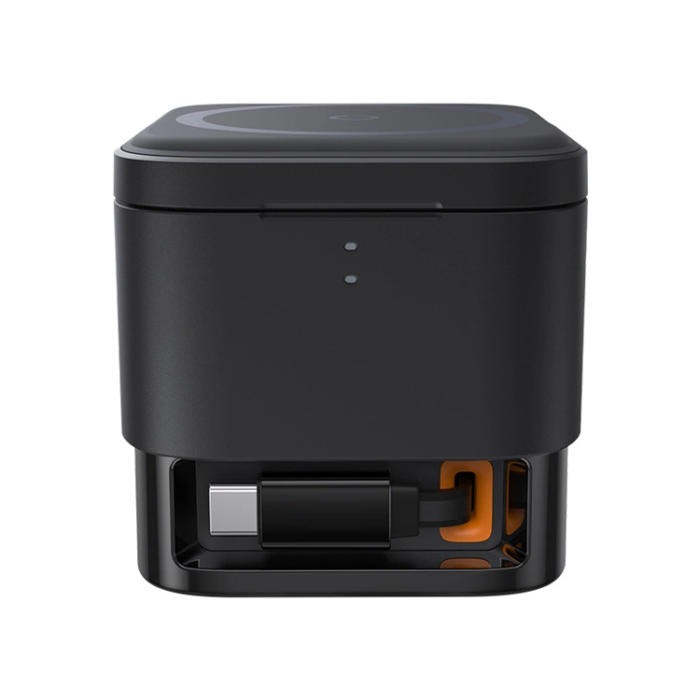 BASEUS - Baseus 2-in-1 Trådlös Laddare Magsafe USB-C - Svart