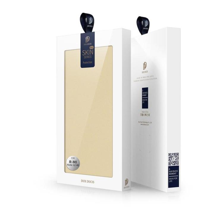 Dux Ducis - Dux Duxis Xiaomi Redmi Note 12 5G Plånboksfodral Skin Pro - Guld