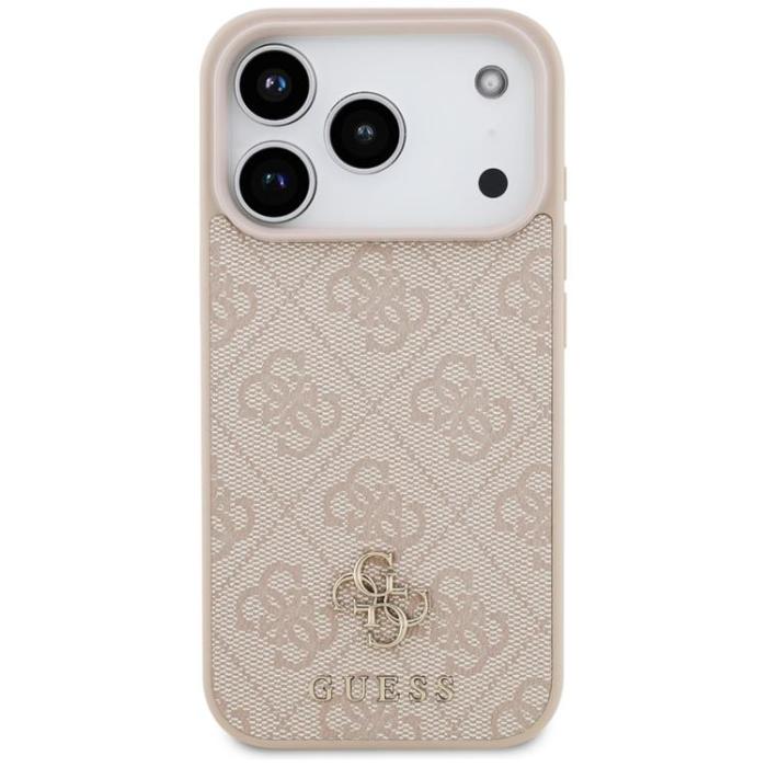 Guess - Guess iPhone 17 Pro Mobilskal MagSafe 4G Small Classic Logo - Rosa