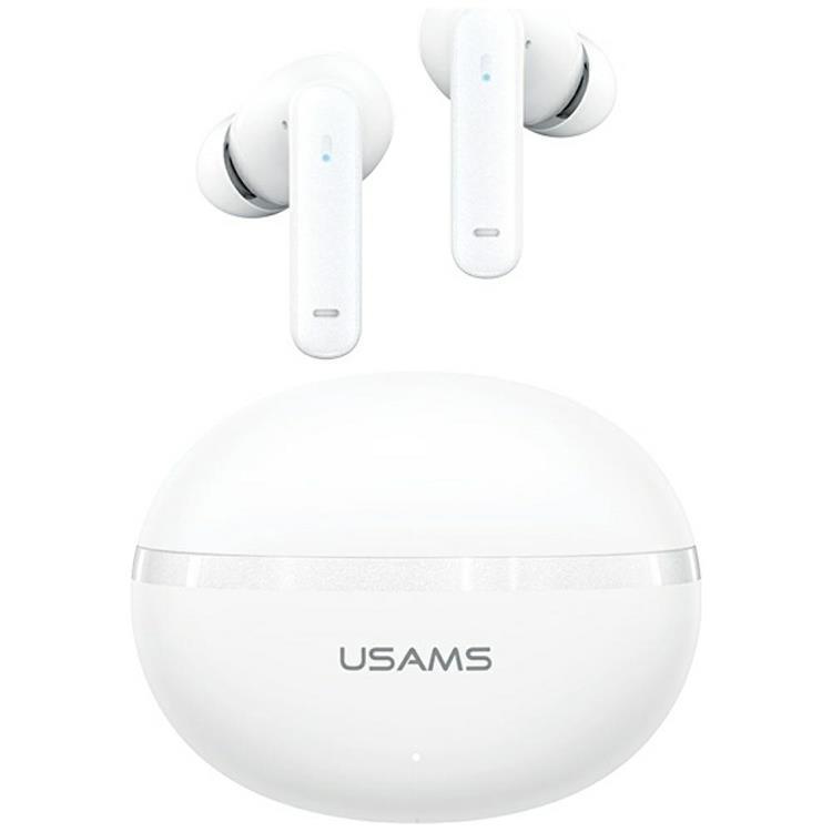 USAMS TWS In-Ear Hörlurar Bluetooth ANC ENC Echo E02 - Vit | 505771 | AlltMobil