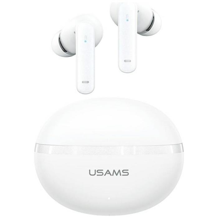 USAMS - USAMS TWS In-Ear Hörlurar Bluetooth ANC ENC Echo E02 - Vit