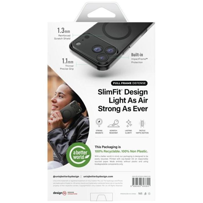 UNIQ - UNIQ iPhone 17 Pro Mobilskal MagSafe Airsuit - Svart