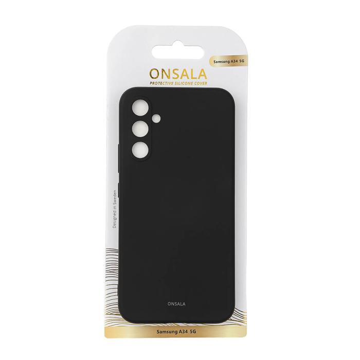 Onsala - ONSALA Galaxy A34 5G Skal Silikon - Svart