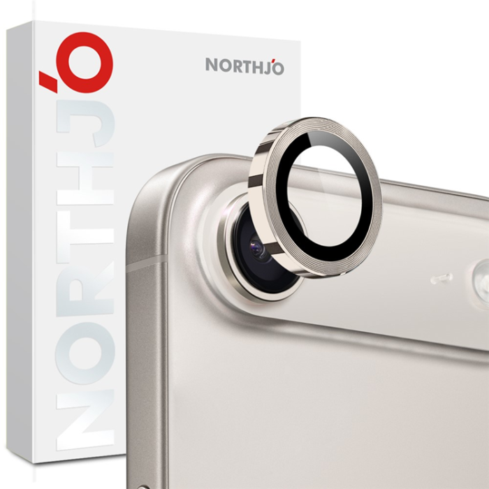 NORTHJO - Northjo iPhone 17 Air Härdat Glas Kameraskydd - Grå