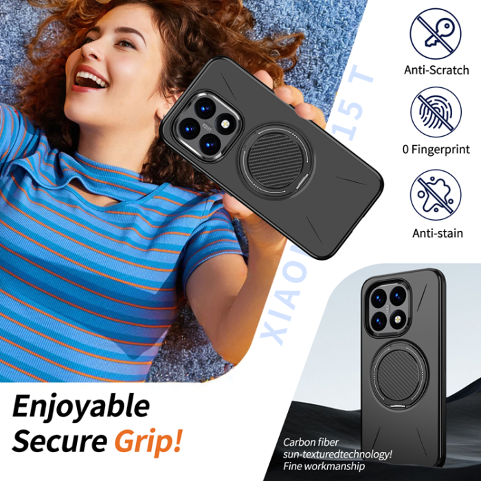 A-One Brand - Xiaomi 15T Mobilskal Magsafe Rotating Kickstand TPU + PC