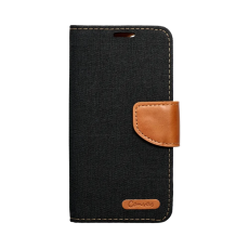 OEM - iPhone 16 Pro Max Plånboksfodral Canvas - Svart