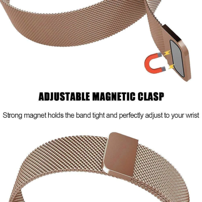 A-One Brand - Fitbit Charge 4/3 Armband Milanese Loop - Rosa Guld