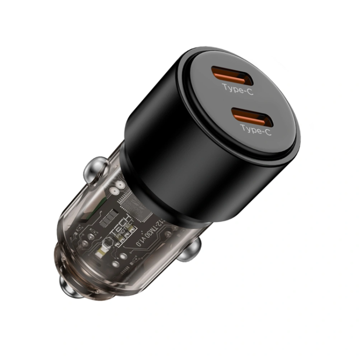 Tech-Protect - Tech Protect Billaddare USB-C Till USB-C 100W - Svart