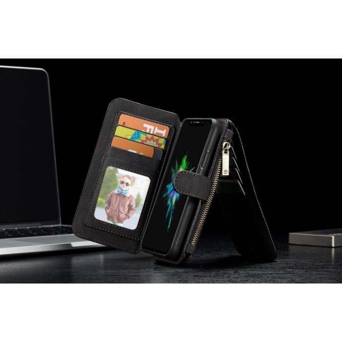 UTGATT4 - Caseme Plånboksfodral i läder till iPhone X - Svart