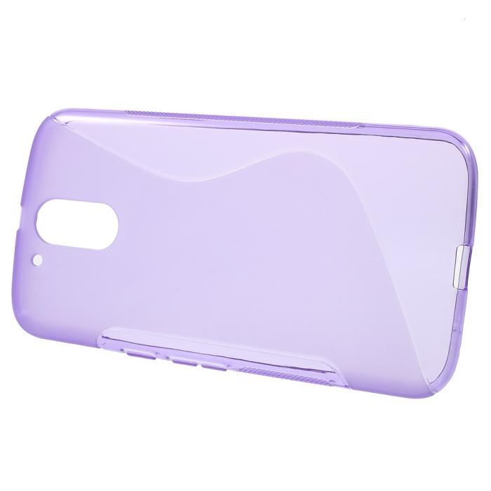 UTGATT5 - S-Line Skal till Motorola Moto G4 / G4 Plus - Lila