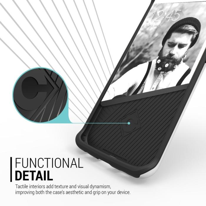 UTGATT5 - Caseology Envoy Series BaksideSkal till Samsung Galaxy S6 Edge - Mesh Silver