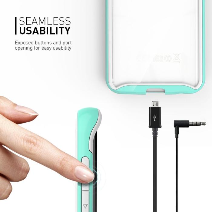 UTGATT5 - Caseology Waterfall Series BaksideSkal till Samsung Galaxy S6 Edge - Turkos