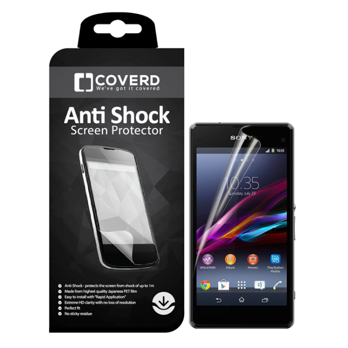 UTGATT4 - CoveredGear Anti-Shock skärmskydd till Sony Xperia Z1 Compact