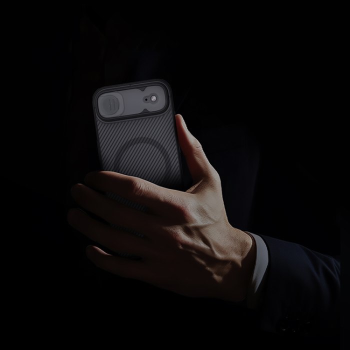 Nillkin - Nillkin iPhone Air Mobilskal MagSafe CamShield Pro - Transparent Svart