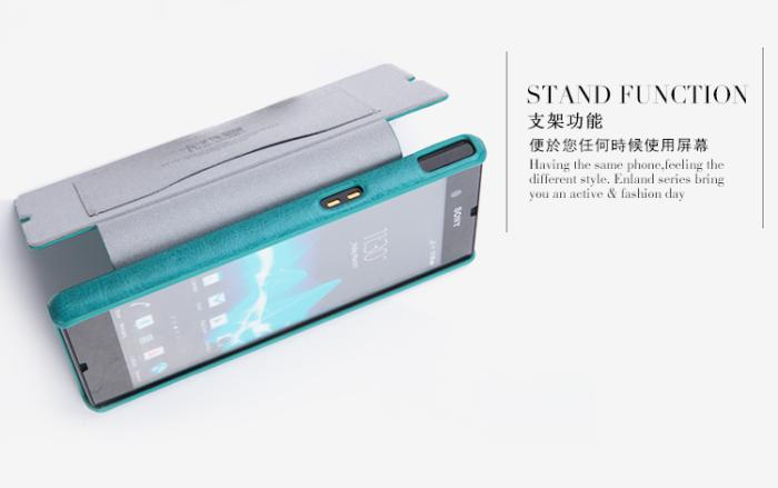 UTGATT4 - KLD Enland Smart Ultra-thin väska till Sony Xperia Z1 (Magenta)