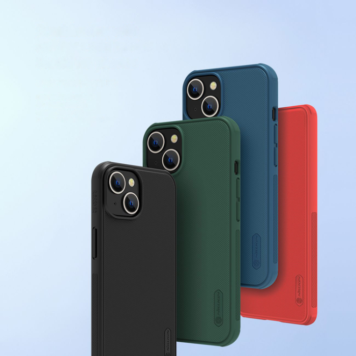 Nillkin - Nillkin iPhone 14 Plus Skal Super Frosted Shield Pro - Röd