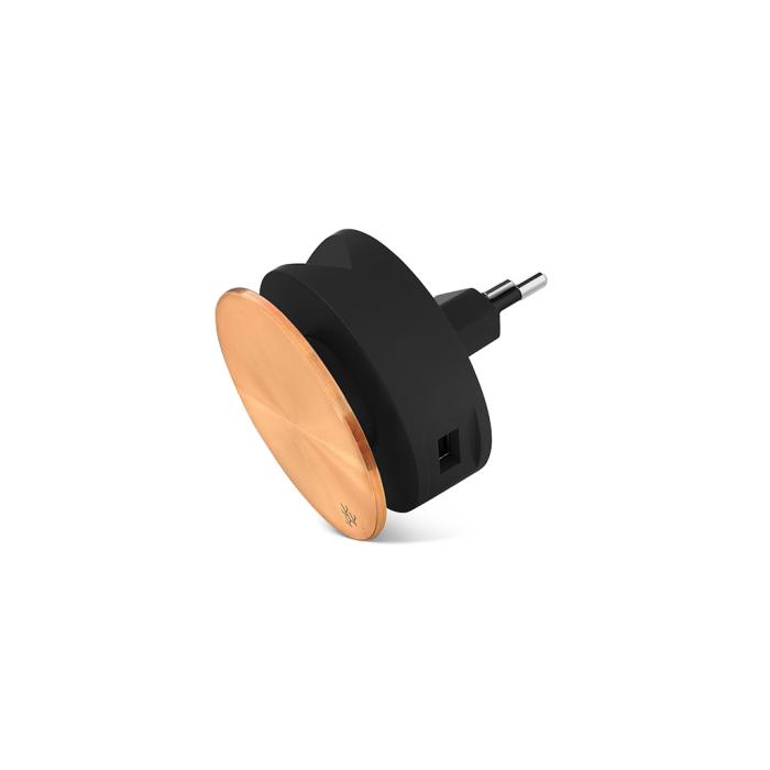 Usbepower - Usbepower AERO MINI Dubbel USB-laddare med stativ för iPhone - Koppar