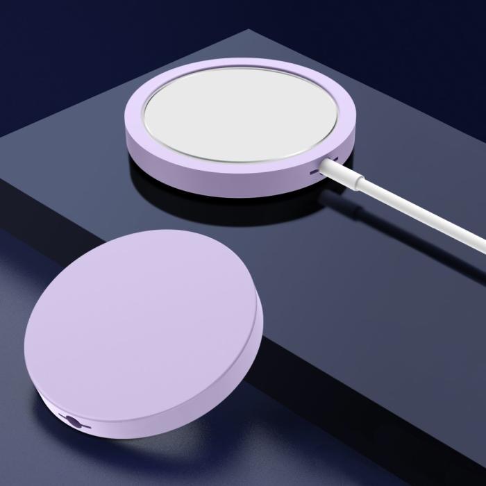 UTGATT1 - Silikon Skal till Apple Magsafe Charger - Lila