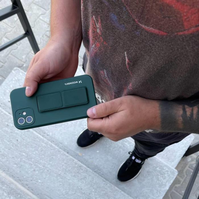Wozinsky - Wozinsky Kickstand Silicone Skal iPhone 11 Pro - Röd
