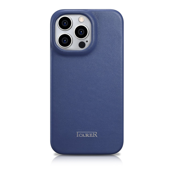 ICARER - iCarer iPhone 14 Pro Max Plånboksfodral MagSafe CE Äkta Läder