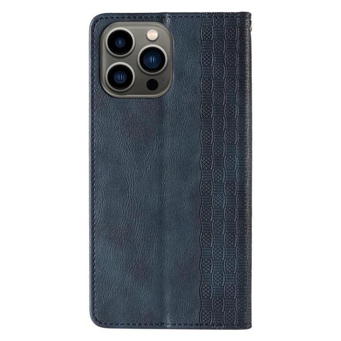 OEM - Galaxy S23 Ultra Plånboksfodral Magnet Strap - Blå