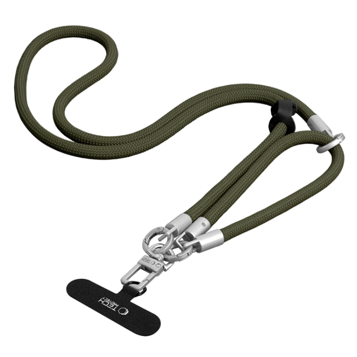 Tech-Protect - Tech-Protect Mobilrem Crossbody Och Wrist C10S - Olive Grön/Titanium
