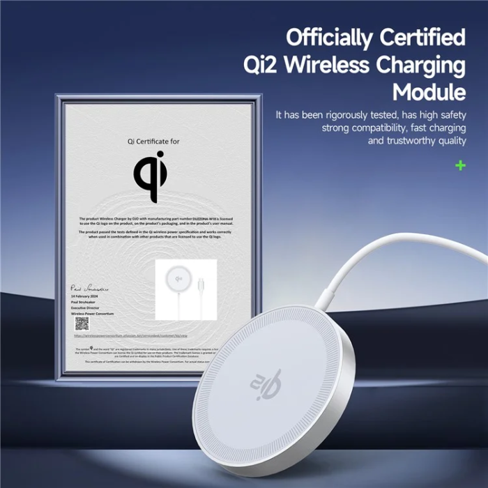 DUZZONA - DUZZONA Qi2 MagSafe Trådlös Laddare iPhone 15W W18