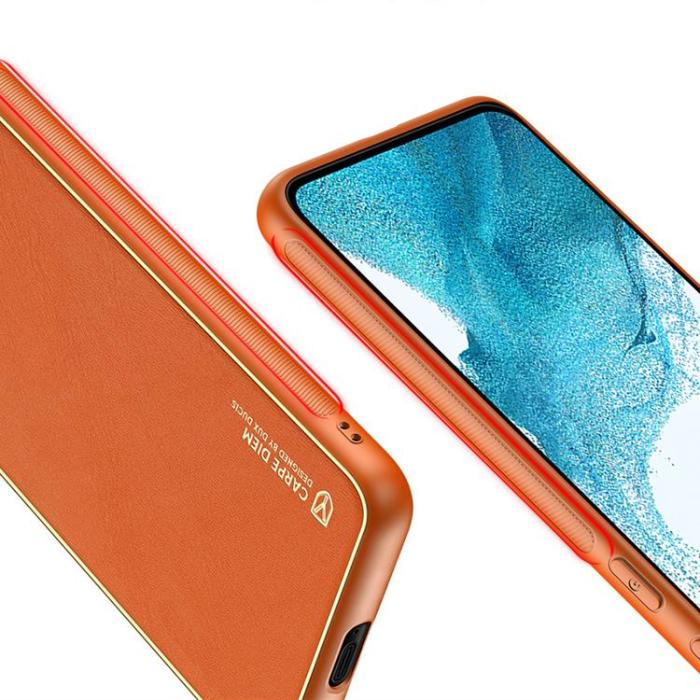 Dux Ducis - DUX DUCIS Galaxy S22 Plus Skal Yolo Elegant Läder - Orange