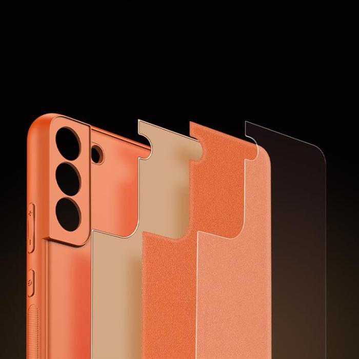 Dux Ducis - DUX DUCIS Galaxy S22 Plus Skal Yolo Elegant Läder - Orange