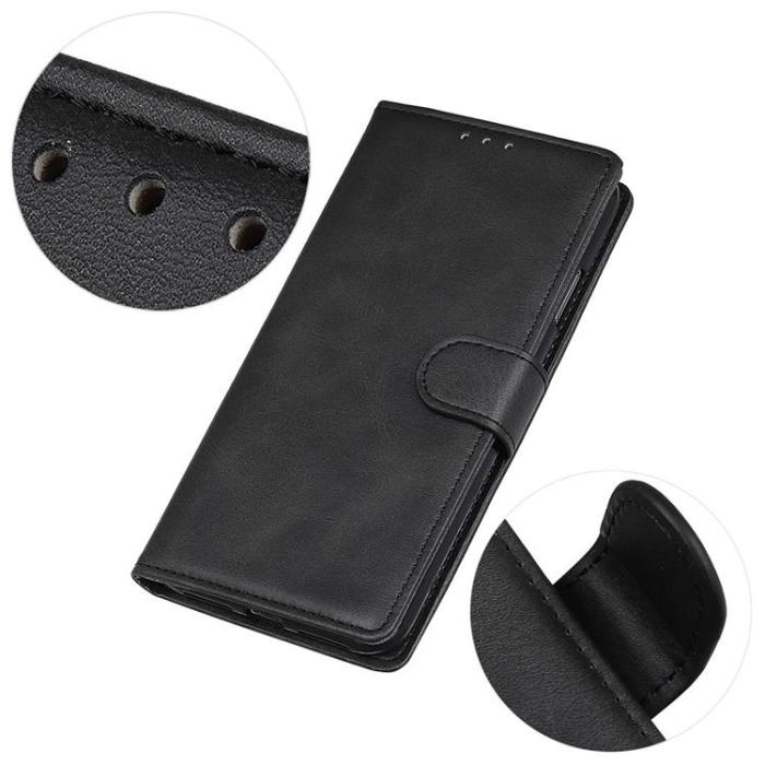 A-One Brand - Galaxy Xcover 6 Pro Plånboksfodral PU Läder - Svart
