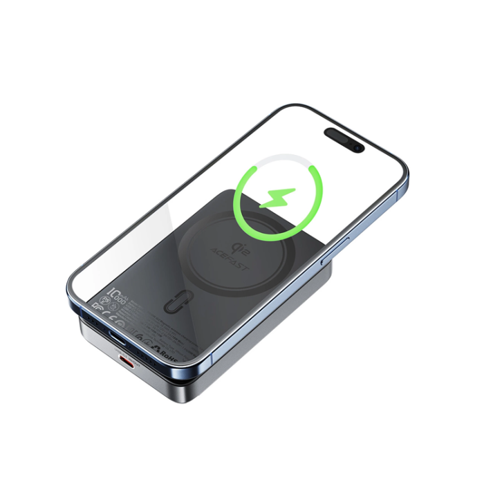 Acefast - Acefast Qi2 Magsafe Trådlös Powerbank 10000mAh 30W - Svart