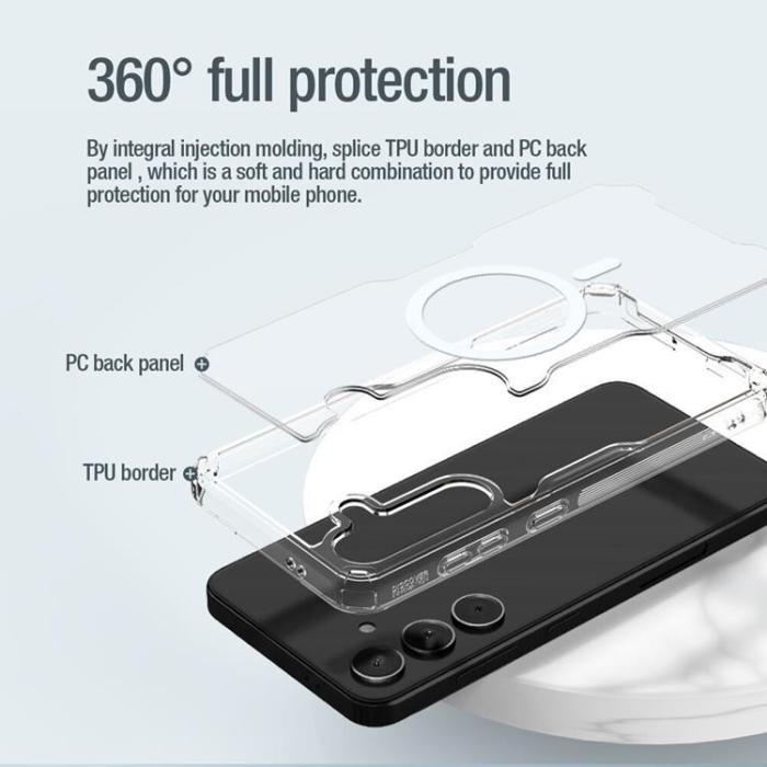 Nillkin - Nillkin Galaxy S24 Mobilskal Magsafe Nature Pro Armored - Vit