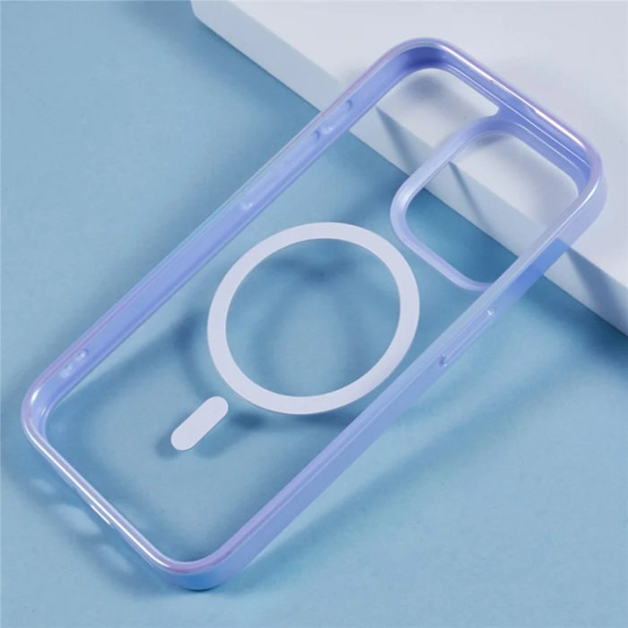 KIGC - KIGC iPhone 15 Pro Mobilskal Magsafe Dazzling Color - Lila