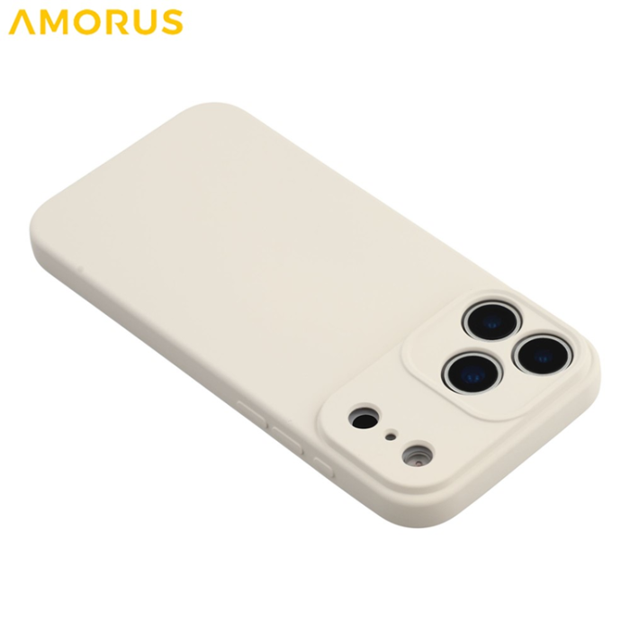 Amorus - AMORUS iPhone 17 Pro Max Mobilskal Precise Cutouts - Vit