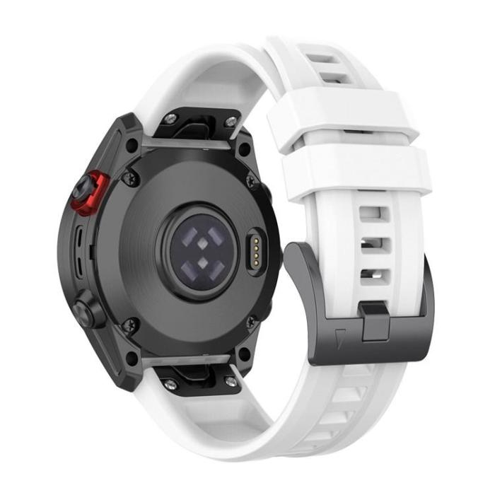 OEM - Garmin Fenix 5X/6X/6X Pro/7X Armband Silikon - Vit