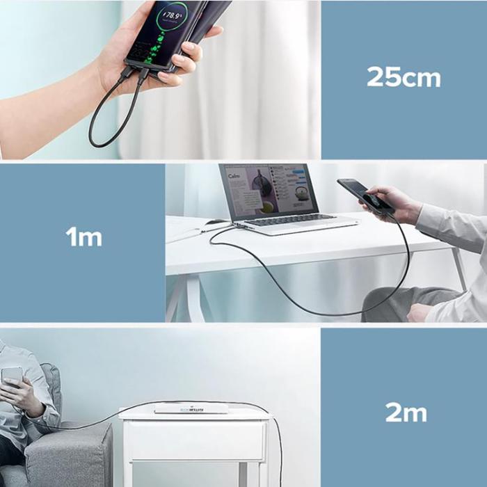 Ugreen - Ugreen USB-C till USB-A kabel 0.25m - Svart
