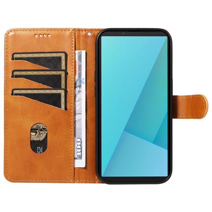 A-One Brand - Sony Xperia 10 VII Plånboksfodral T Shape Lines - Brun