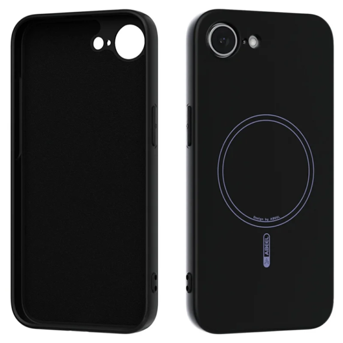 ABEEL - ABEEL iPhone 16e Mobilskal Magsafe Liquid Silikon - Svart