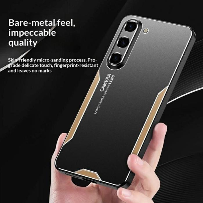 OEM - Mobilskal till Samsung Galaxy A37 Aluminium TPU PC - Guld