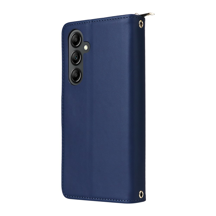 Galaxy A17 / A26 Konstläder Plånboksfodral Med Handledsrem - Blå | 2353 | AlltMobil