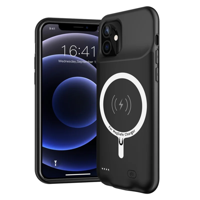 A-One Brand - iPhone 12/12 Pro Batteriskal Magsafe 6500mAh B88 - Svart