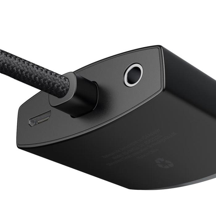 BASEUS - Baseus Adapter HDMI Till VGA Mini jack 3.5 mm Micro USB - Svart