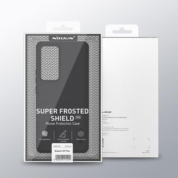 Nillkin - Nillkin Xiaomi 12T Pro Skal Frosted Shield - Svart